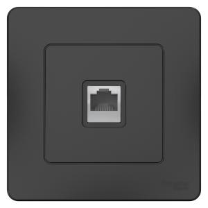 Розетка RJ11 С/У Антрацит Blanca