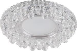 Светильник встраиваемый со светодиодной подсветкой 15LED*2835 SMD 4000K, MR16 50W G5.3, прозрачный, CD941 с драйвером в комплекте