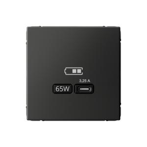 Розетка USB С 65Вт С/У Базальт ArtGallery