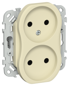 Розетка 2-м 10А С/У Навахо FLITE