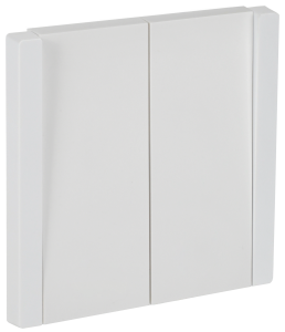 Переключатель 2-кл 10А C/У проходной Белый Forte&Piano