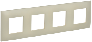 Рамка 4-я Бежевый Skandy