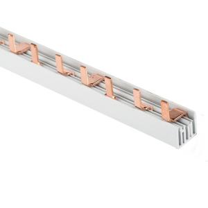 Шина для 3-ф нагрузок 63А 54 мод. 1м. (медная изолиров) EKF