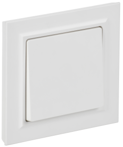 Выключатель 1-кл 10А С/У в сборе Арктический Белый Brite