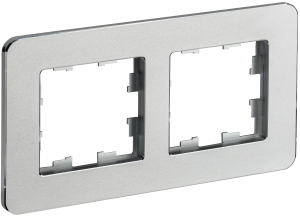 Рамка 2-я Металл Алюминий Brite