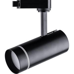 Светодиодный светильник трековый на шинопровод 20W 4000K однофазный 80 градусов черный AL106 Feron