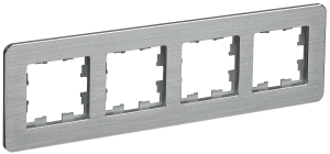 Рамка 4-я Металл Алюминий RE AL Brite