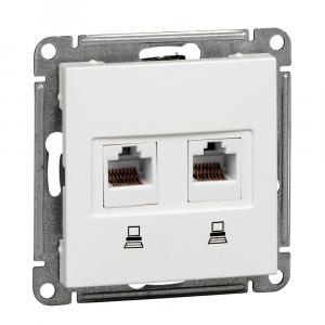 Розетка W59 RSI-251KK5E-1-86 2*RJ45 кат.5e