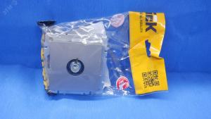 Розетка TV антенна С/У проходная Сталь Brite