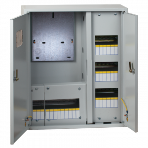 Щит металлический учетный навесной 3 фазный/48 модулей 580х620х165 двухдверный IP31 ЩУРН-3/48 EKF