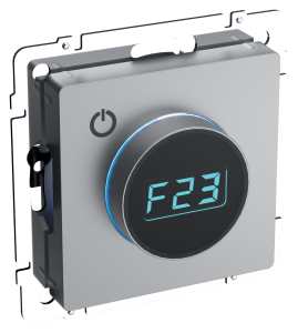 Термостат для теплого пола с электроннным индикатором Сталь Brite