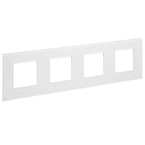 Рамка 4-я Стекло Арктический белый Skandy