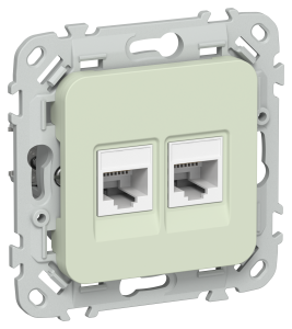 Розетка RJ45+RJ11 кат.5Е UTP С/У Панг FLITE