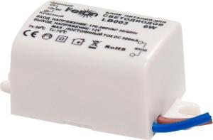 Блок питания для сд ленты 12V IP20 6W LB003 Feron