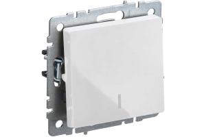 Выключатель 1-кл 10А с индикатором Белый Brite