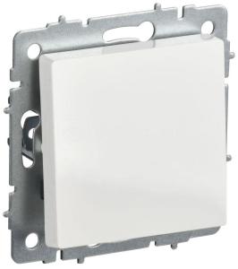 Переключатель 1-кл 10А С/У проходной Белый Brite