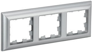 Рамка 3-я Алюминий/Алюминий Brite