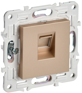 Розетка RJ45 кат.5Е С/У Песочный Skandy
