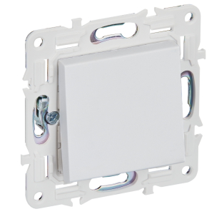 Переключатель 1-кл 10А С/У перекрестный Арктический белый Skandy