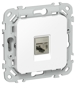 Розетка RJ45 кат.6 STP С/У Белый FLITE