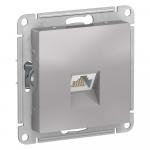 Розетка компьютерная RJ45, кат.5E,С/У Алюминий ATLASDESIGN