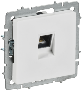 Розетка RJ45 кат.5Е С/У Арктический Белый Brite