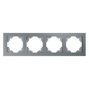 Рамка 4-я стекло Серебро Катрин