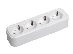 Розетка переносная разб. К04 4 места CLASSIC IEK