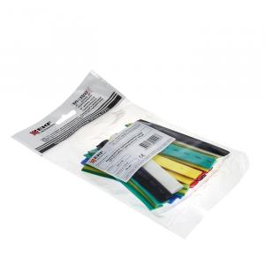 Термоусадочная трубка ТУТ 40/20 набор: 7 цветов по 3шт. 100мм EKF