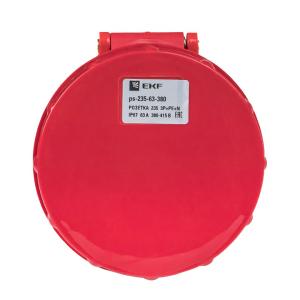 Розетка 235 3Р+РЕ+N 63А 380В IP67 EKF