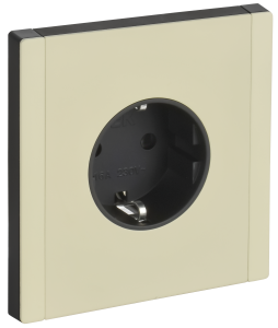 Розетка 1-м 16А С/У З/К винтовое крепление Металл серый сланец Forte&Piano