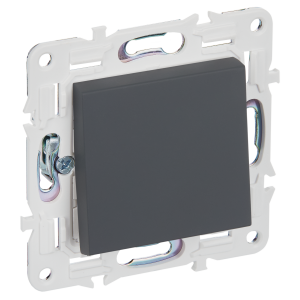 Переключатель 1-кл 10А С/У перекрестный Графит Skandy