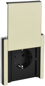 Розетка 1-м 16А С/У З/К со шторками с крышкой винтовое крепление IP44 Металл серый сланец Forte&Piano