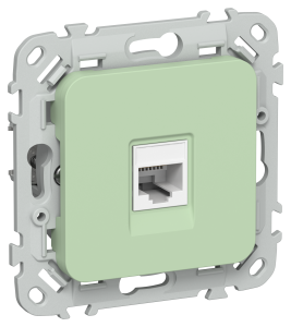 Розетка RJ45 кат.6 UTP С/У Фисташковый FLITE