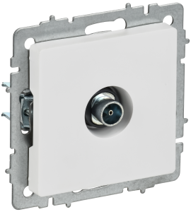 Розетка TV антенна С/У оконечная Арктический Белый Brite