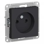 Розетка 1-м 16А С/У Карбон AtlasDesign