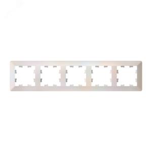 Рамка 5-я, Жемчуг/дымчатый белый AtlasDesign Air Systeme Electric