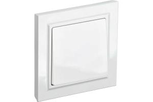 Выключатель 1-кл 10А С/У в сборе Белый Brite