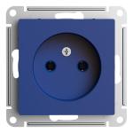 Розетка 1-м 16А С/У Аквамарин AtlasDesign