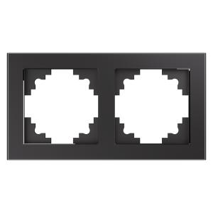 Рамка 2-я стекло Графит Катрин