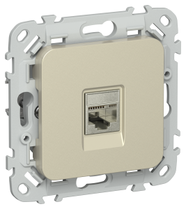 Розетка RJ45 кат.6 STP С/У Шампань FLITE