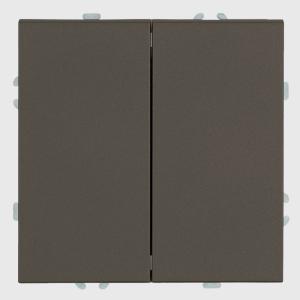 Переключатель 2-кл 10А С/У перекрестный Антрацит Эмили