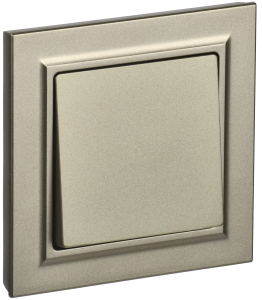 Выключатель 1-кл 10А С/У в сборе Шампань Brite