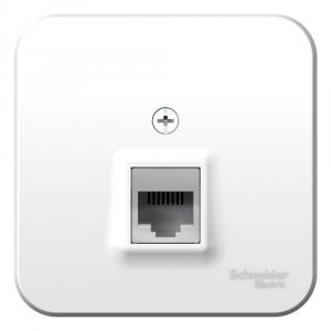 Розетка компьютерная RJ45, кат.5E,О/У белый BLANCA