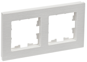 Рамка 2-я Белый рифленый Brite