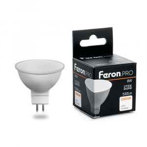 Лампа светодиодная LB-1608 MR16 G5.3 8W 2700K Feron.PRO