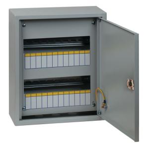 Щит металлический распределительный навесной 350х300х120 24 модуля IP31 ЩРН-24 EKF