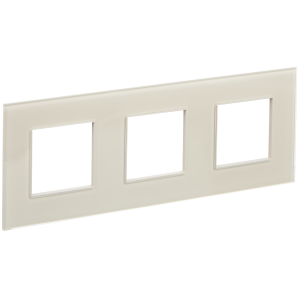 Рамка 3-я Стекло Бежевый Skandy