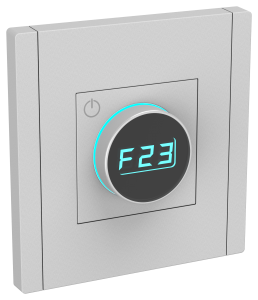 Термостат для теплого пола с электронным индикатором Сталь Forte&Piano