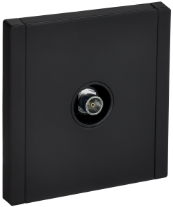 Розетка TV антенна С/У оконечная Металл Черный Forte&Piano